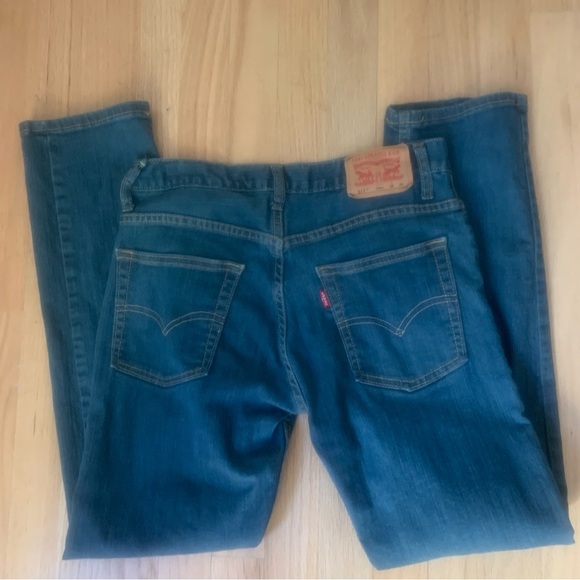 LEVI’S 511 Slim Boys Jeans Mid-Rise Denim Size 16 - Picture 6 of 16